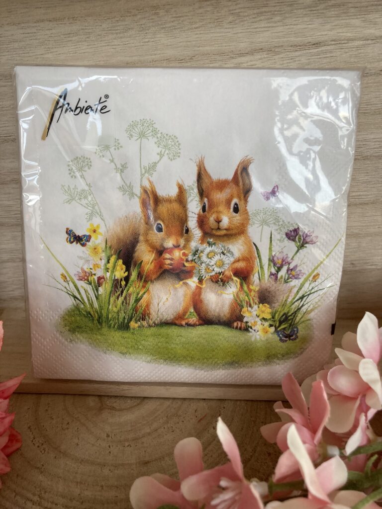 Servetten "Eekhoorntjes"