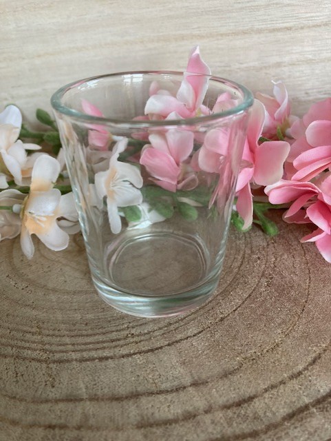 Theelichthouder glas