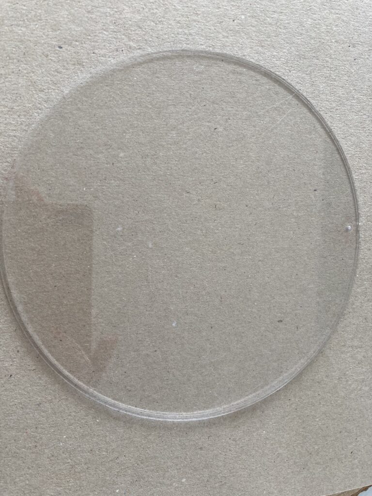 Plexi ronde schijf