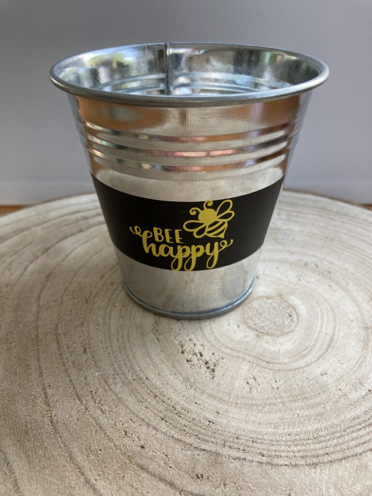 Zinken potje Bee Happy