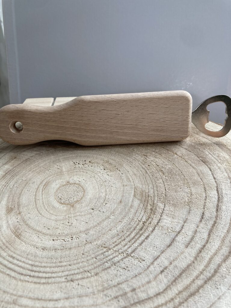 Houten flesopener