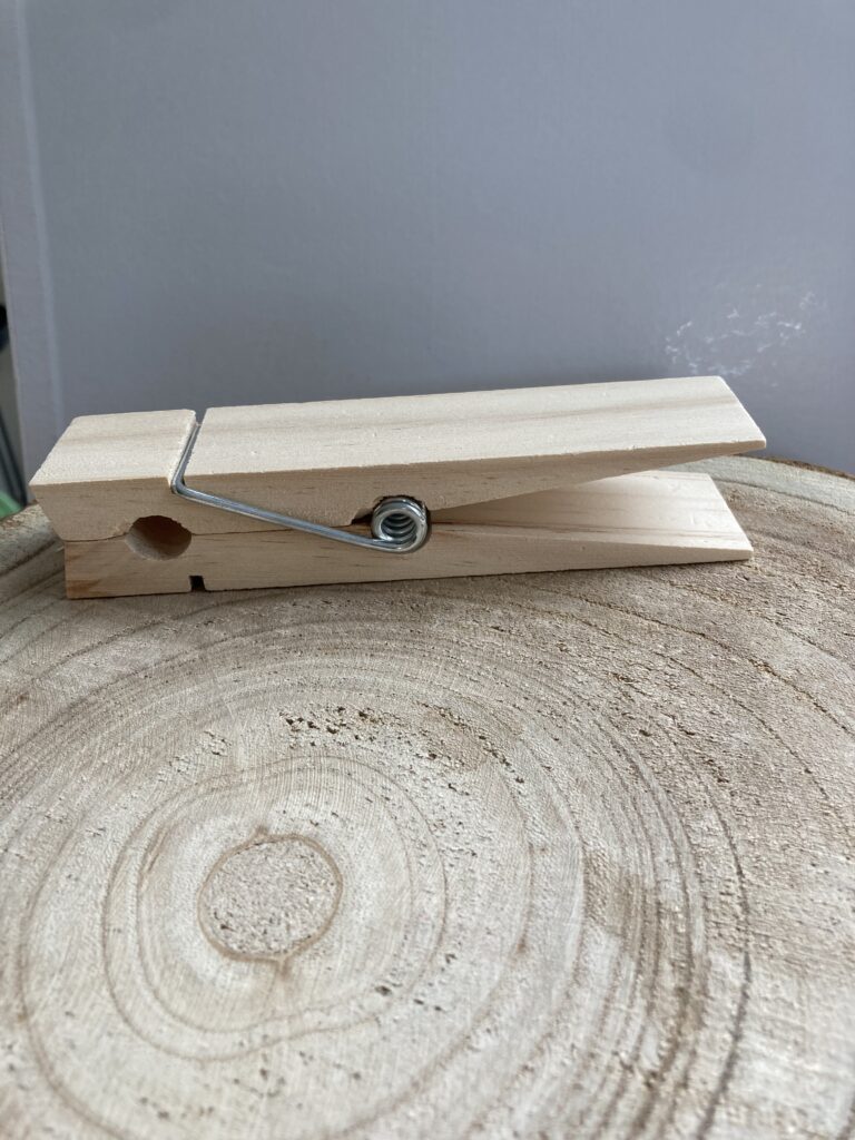 Houten wasknijper